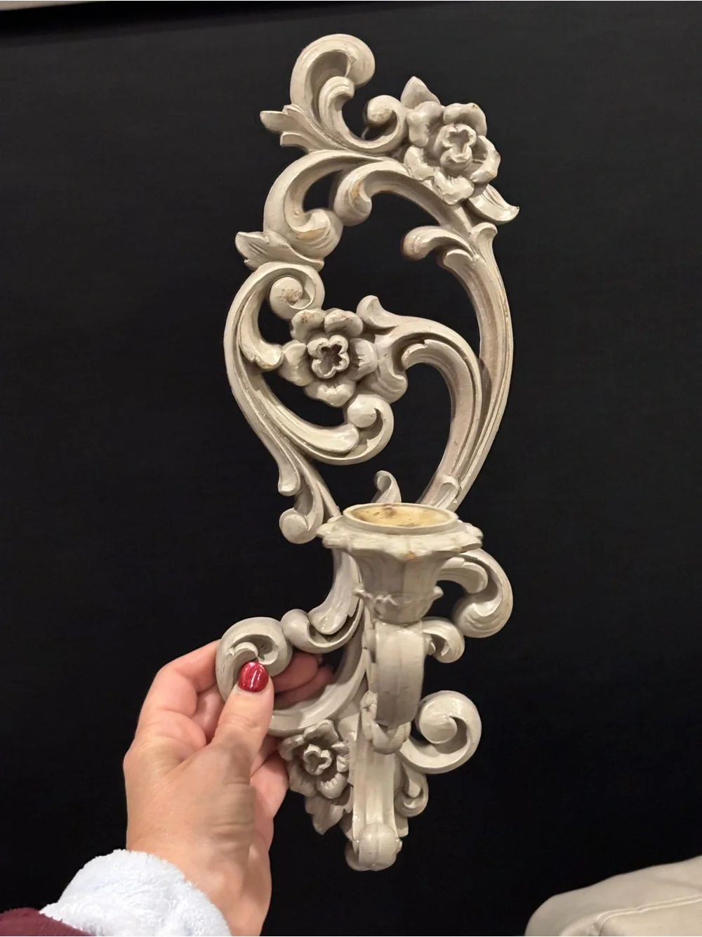 Vintage Homco Wall Sconce Hollywood Regency MCM set of 2